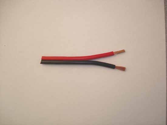 8G red/black power cable